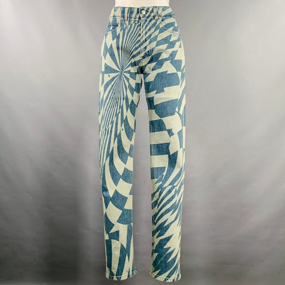 STELLA McCARTNEY Size XS Blue Light Blue Cotton Blend Jeans - Picture 1 of 8